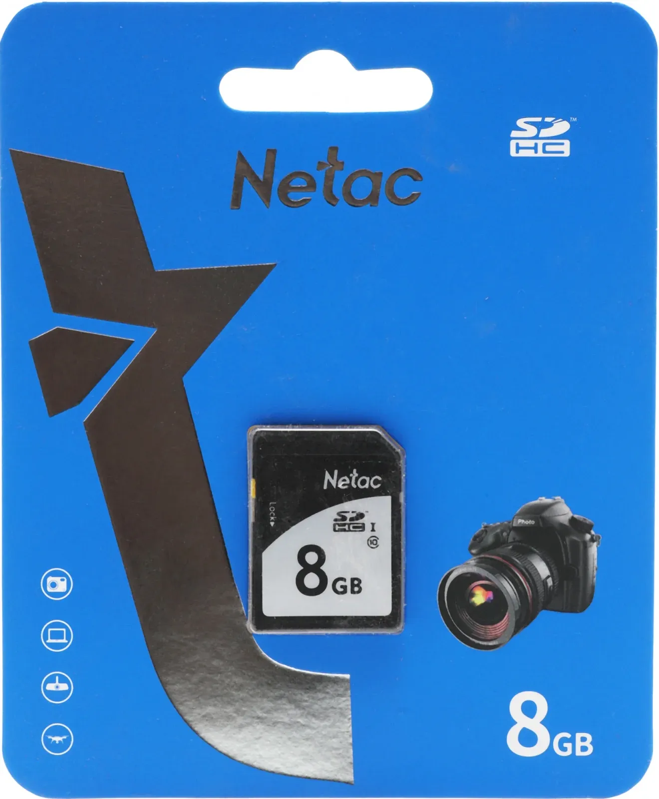 Флеш карта SDHC 8GB Netac NT02P600STN-008G-R P600 w/o adapter - фото 2