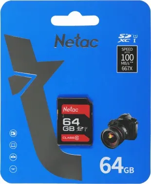 Флеш карта SDXC 64GB Netac NT02P600STN-064G-R P600 w/o adapter - фото 5