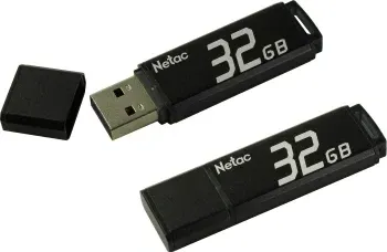 Флеш Диск Netac 32Gb U351 NT03U351N-032G-20BK USB2.0 серый, 32 ГБ - фото 5