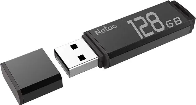 Флеш Диск Netac 128Gb U351 NT03U351N-128G-20BK USB2.0 серый, 128 ГБ - фото 5
