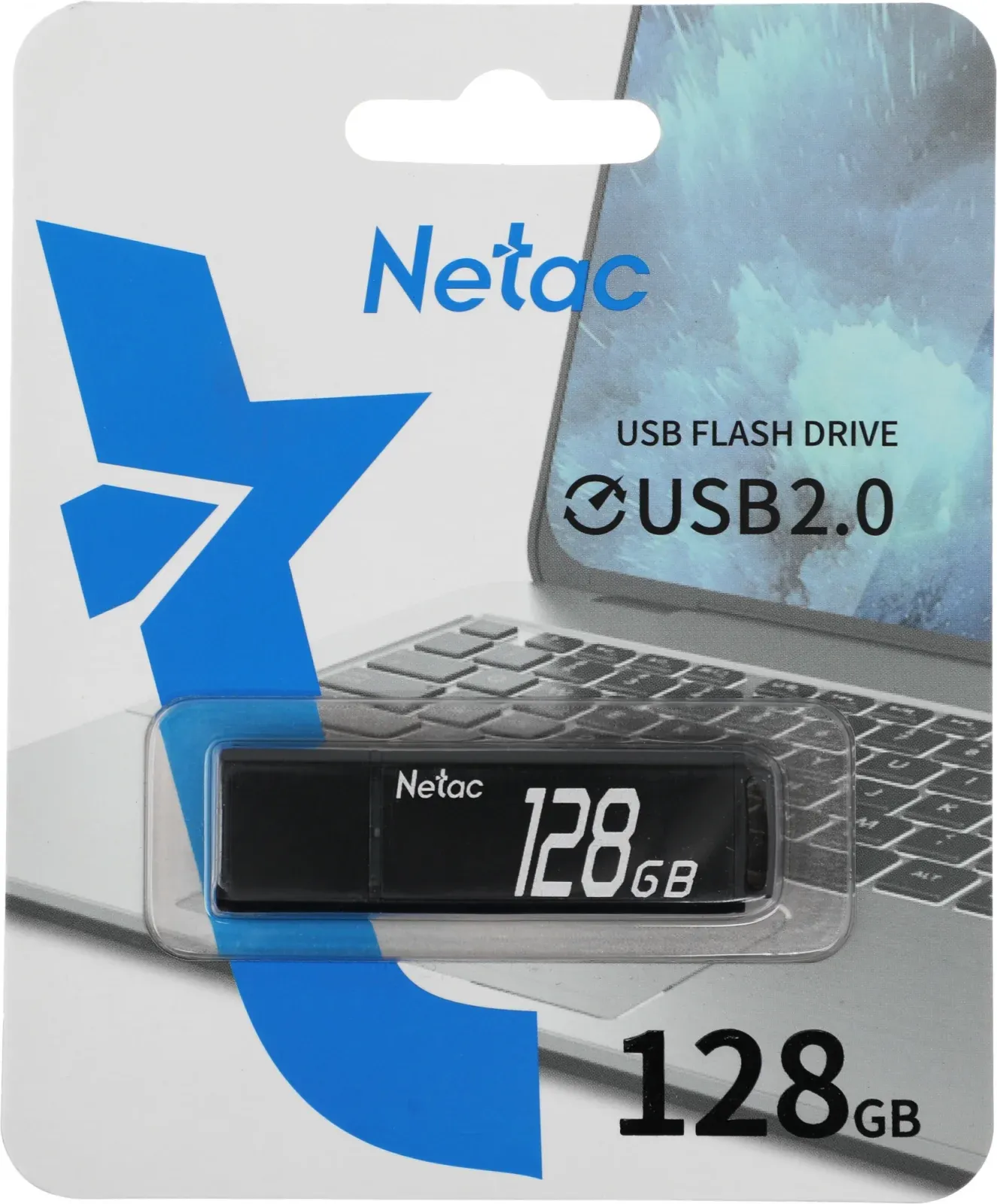 Флеш Диск Netac 128Gb U351 NT03U351N-128G-20BK USB2.0 серый, 128 ГБ - фото 6