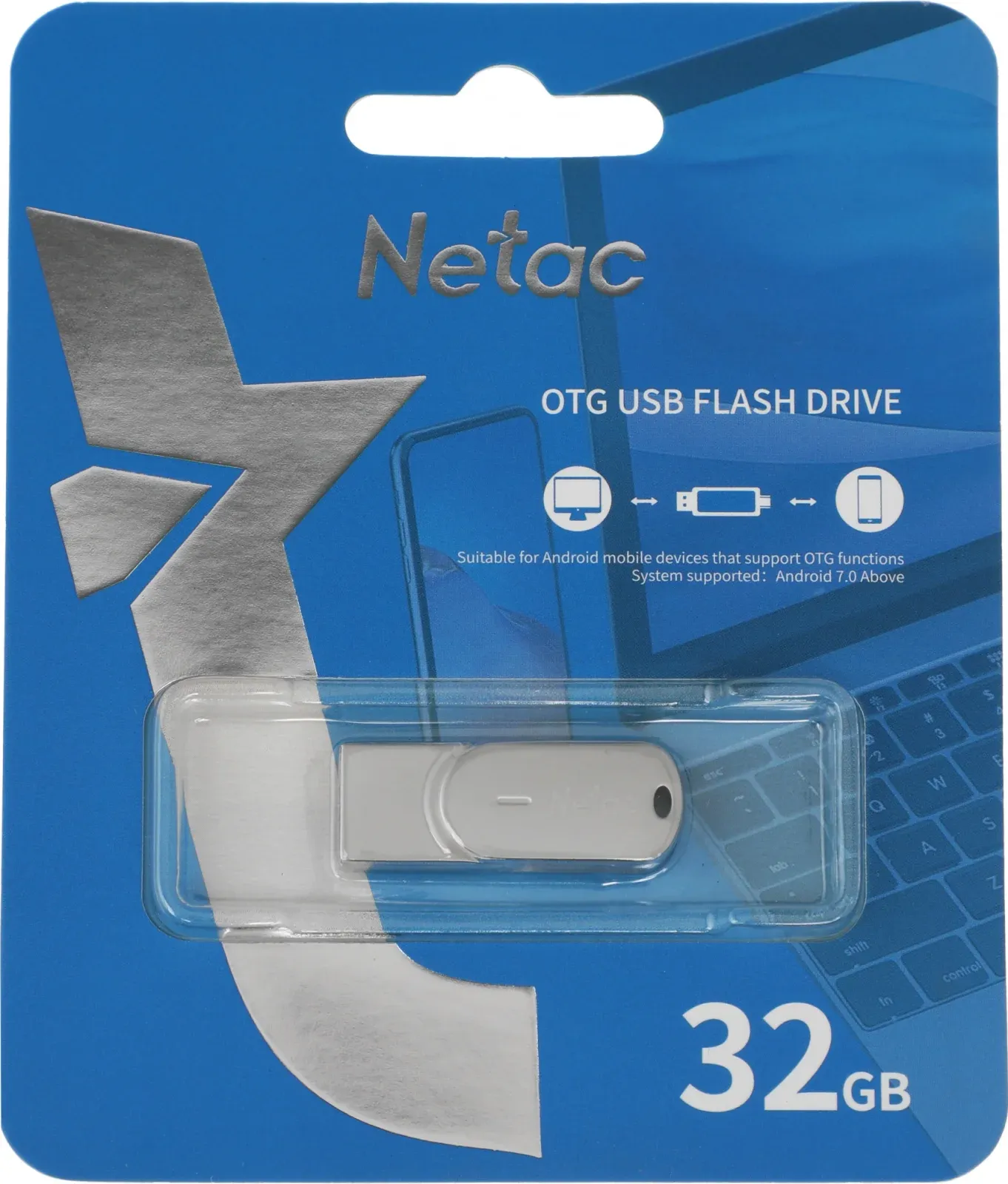 Флеш Диск Netac 32Gb U785C NT03U785C-032G-30PN USB3.0 серый, 32 ГБ - фото 6