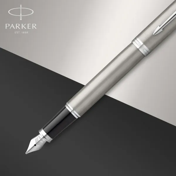 Набор ручек Parker IM Core FK221 2183058 Stainless Steel CT M сталь нержавеющая подар.кор. ручка перьевая ручка шариковая - фото 6
