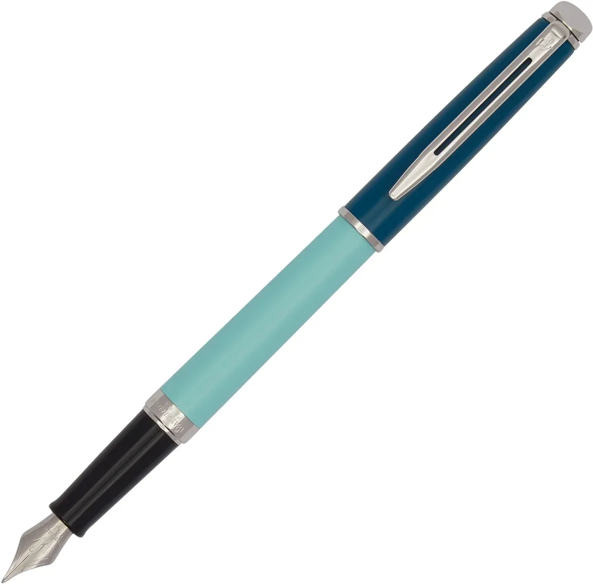 Ручка перьев. Waterman Hemisphere Colour Blocking 2190122 Green CT сталь нержавеющая F подар.кор. - фото 2