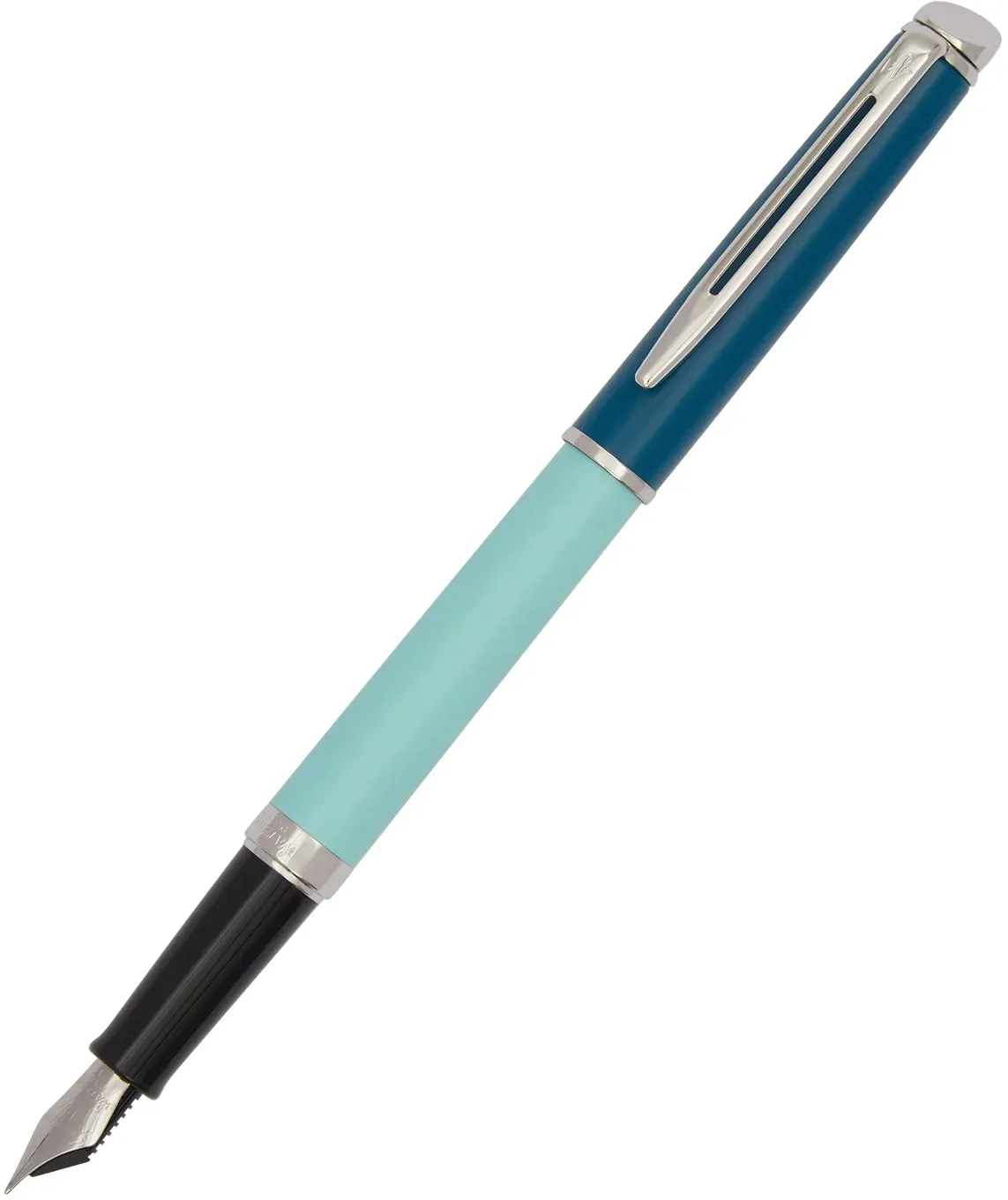 Ручка перьев. Waterman Hemisphere Colour Blocking 2190122 Green CT сталь нержавеющая F подар.кор. - фото 5