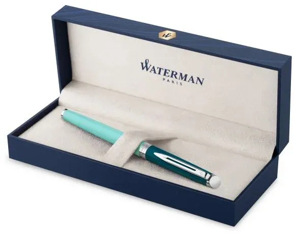 Ручка роллер Waterman Hemisphere Colour Blocking 2190124 Green CT F черн. черн. подар.кор. - фото 2