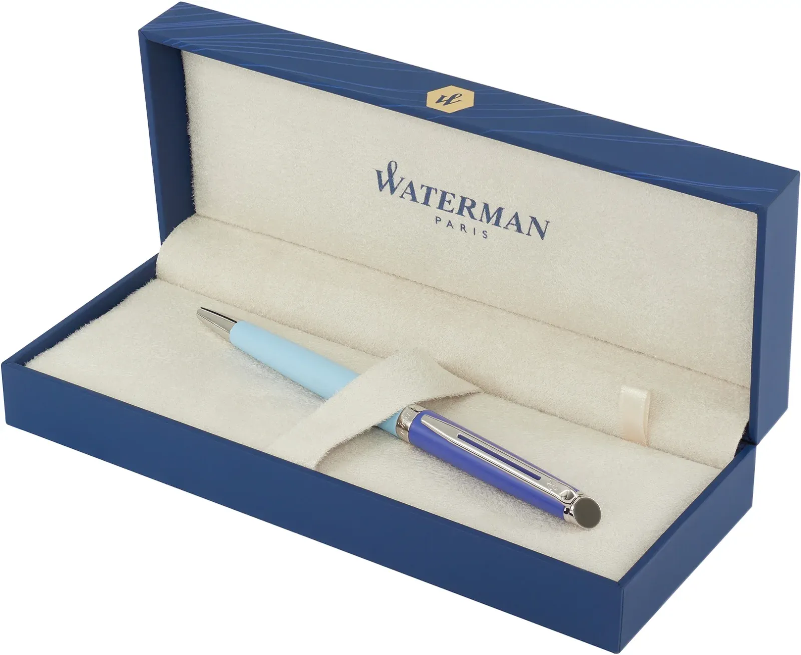 Ручка шариков. Waterman Hemisphere Colour Blocking 2179927 Blue CT M син. черн. подар.кор. - фото 2