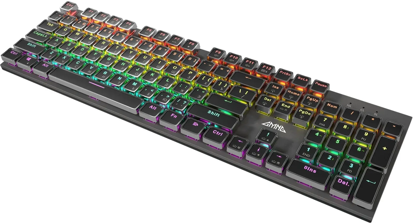 Клавиатуры GMNG GG-KB815X черный/серебристый - фото 2