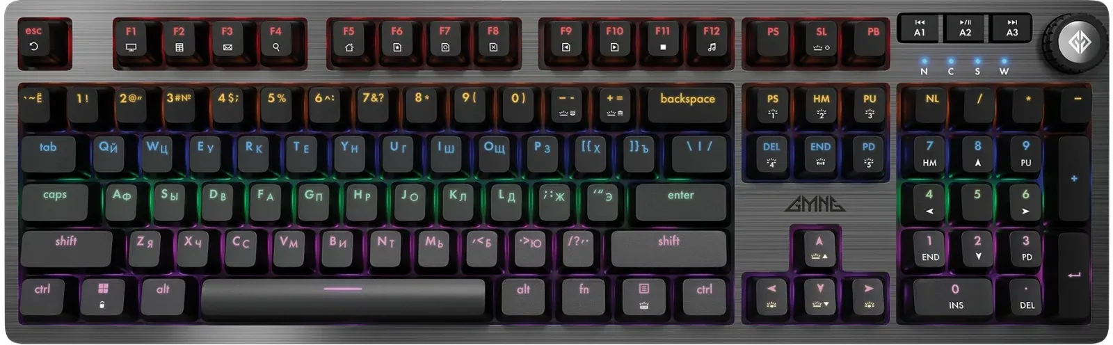 Клавиатуры GMNG GG-KB790X черный/серый - фото 1