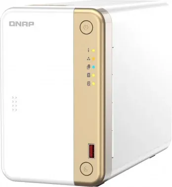 Сетевое хранилище NAS Qnap Original TS-262-4G 2-bay настольный Celeron N4505, белый - фото 5
