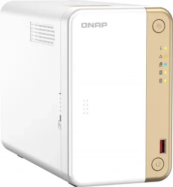 Сетевое хранилище NAS Qnap Original TS-262-4G 2-bay настольный Celeron N4505, белый - фото 7