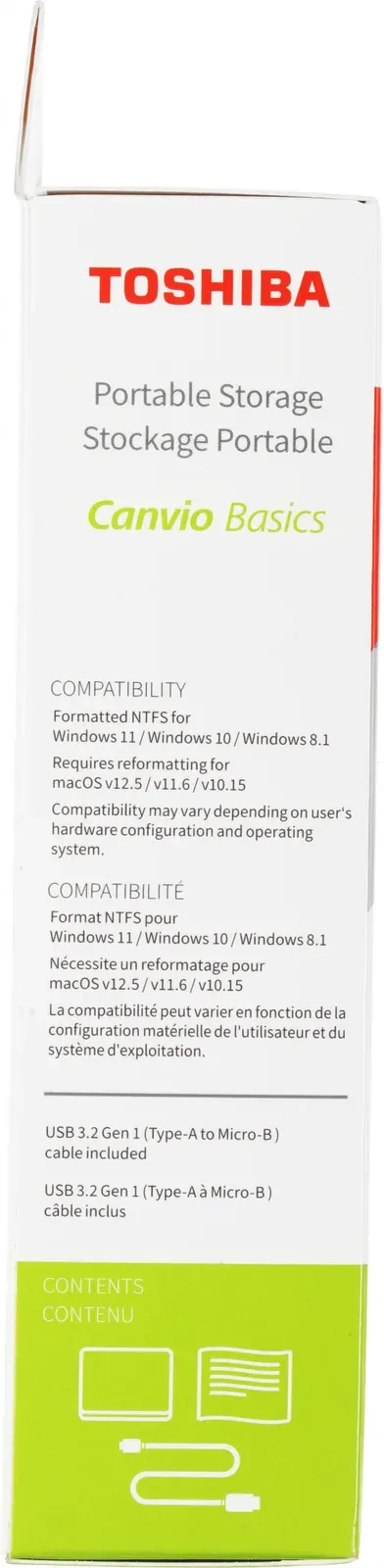 USB TOSHIBA HDTB540EK3CA черный - фото 3