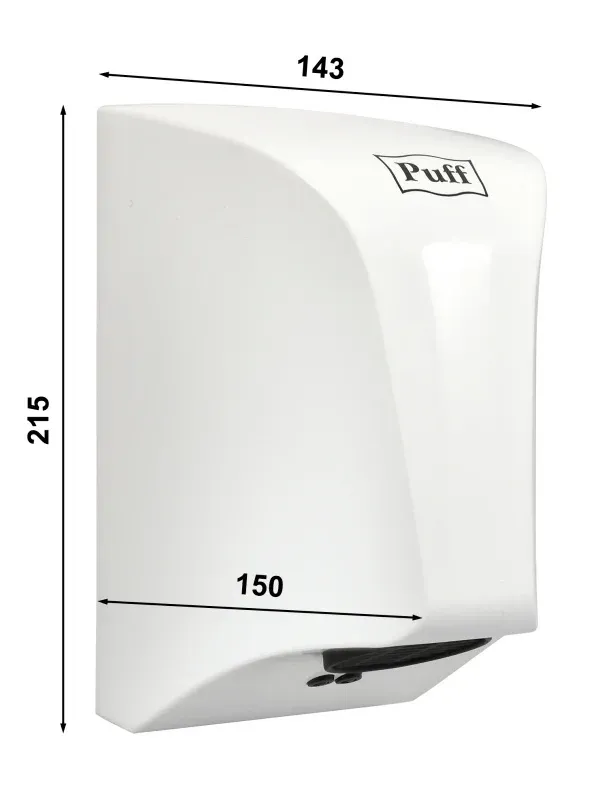 Сушилка для рук Puff 8809 850Вт белый - фото 4