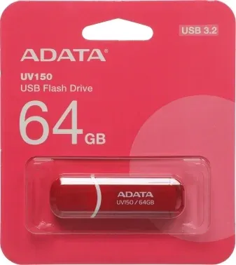 Флеш Диск A-Data 64Gb DashDrive UV150 AUV150-64G-RRD USB3.0 красный, 64 ГБ - фото 7