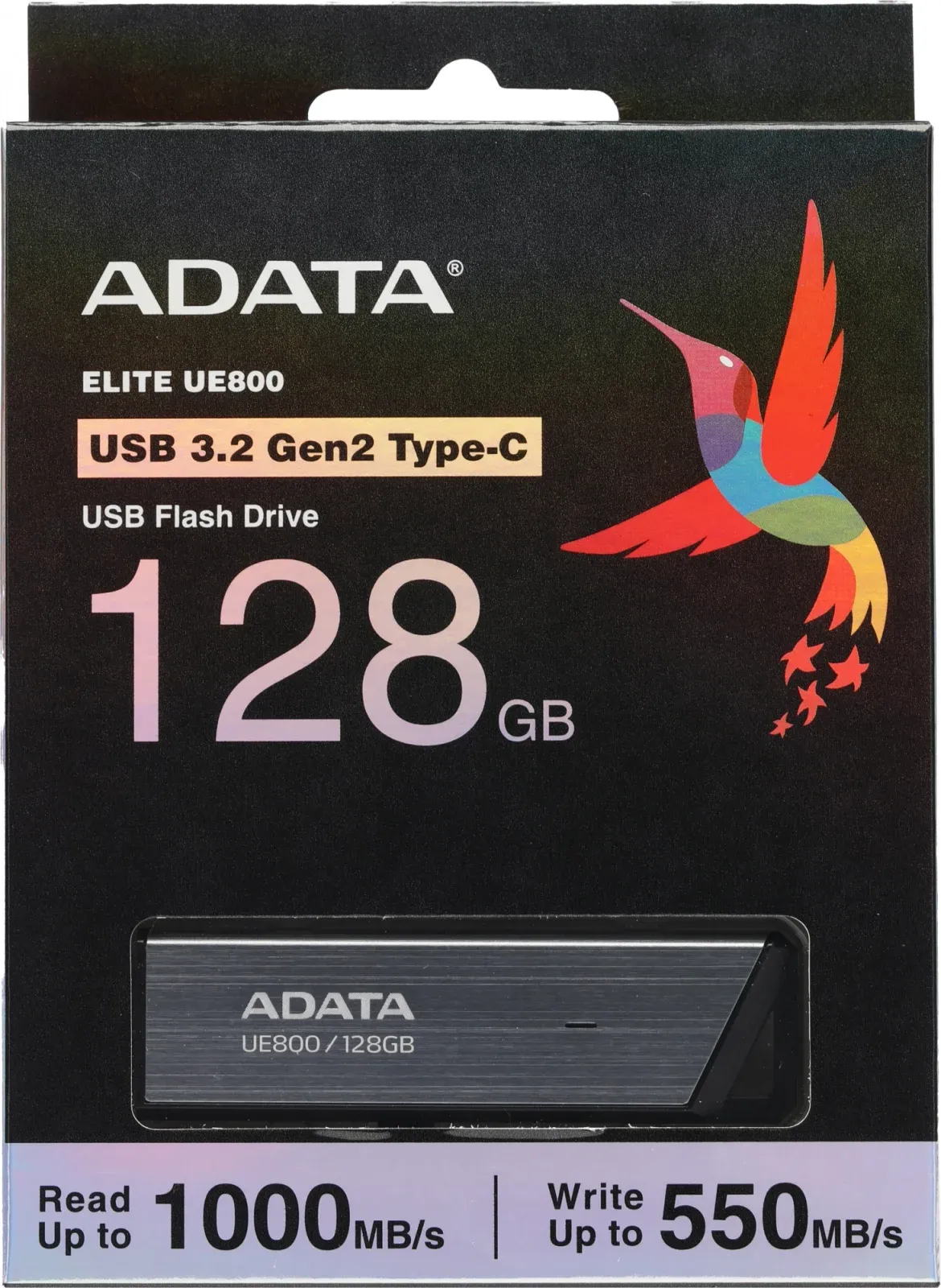 Флеш Диск A-Data 128Gb Type-C UE800 AELI-UE800-128G-CSG USB3.2 серебристый, 128 ГБ - фото 5