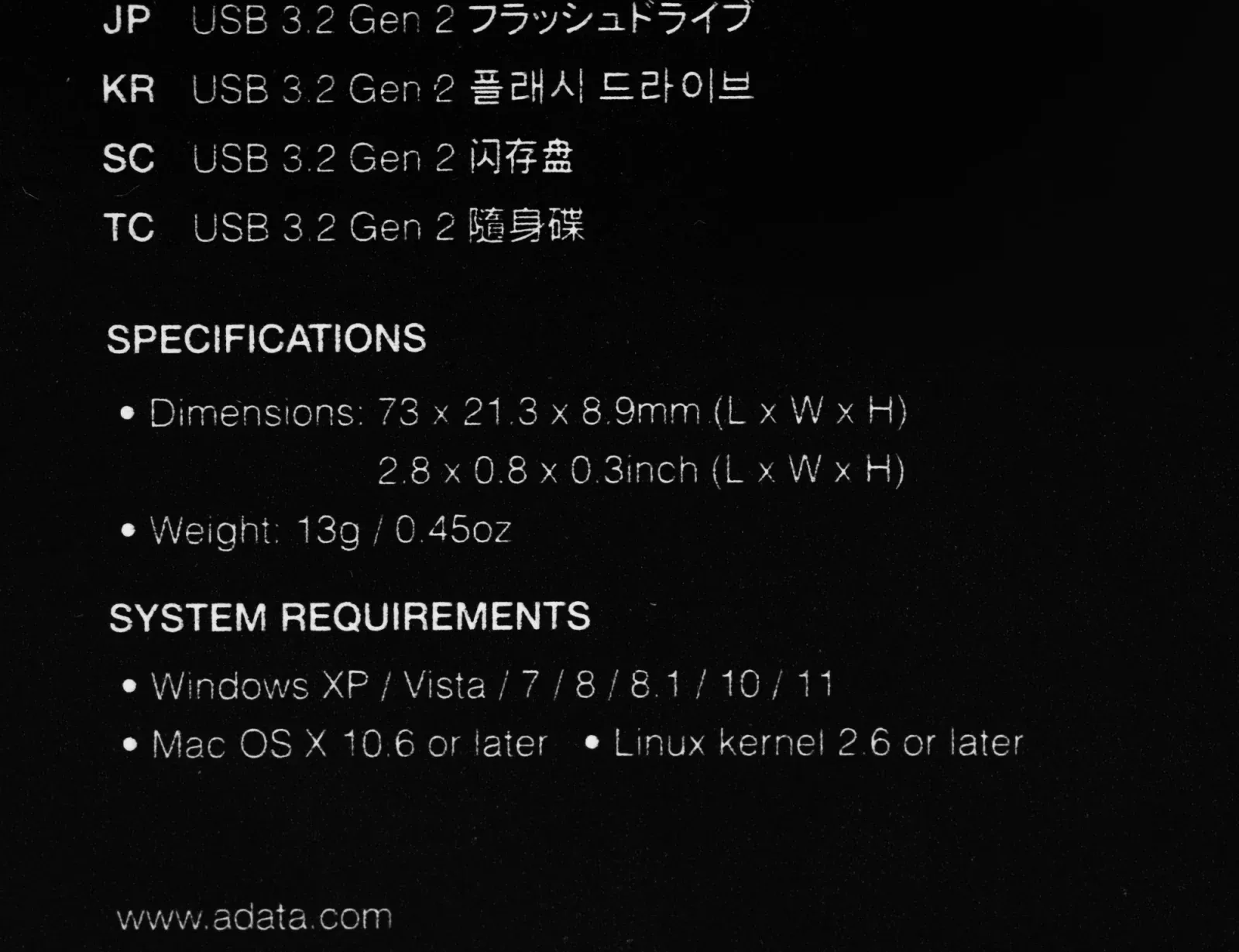 Флеш Диск A-Data 128Gb Type-C UE800 AELI-UE800-128G-CSG USB3.2 серебристый, 128 ГБ - фото 7