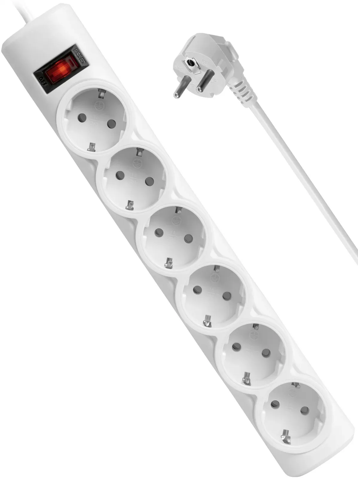 Сетевой фильтр Defender DFS 155 5м 6 розеток белый коробка - фото 2