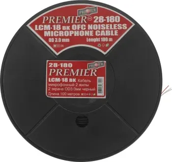 Кабель акустический Premier LCM-18 BK 100м. черный 28-180 100 - фото 6