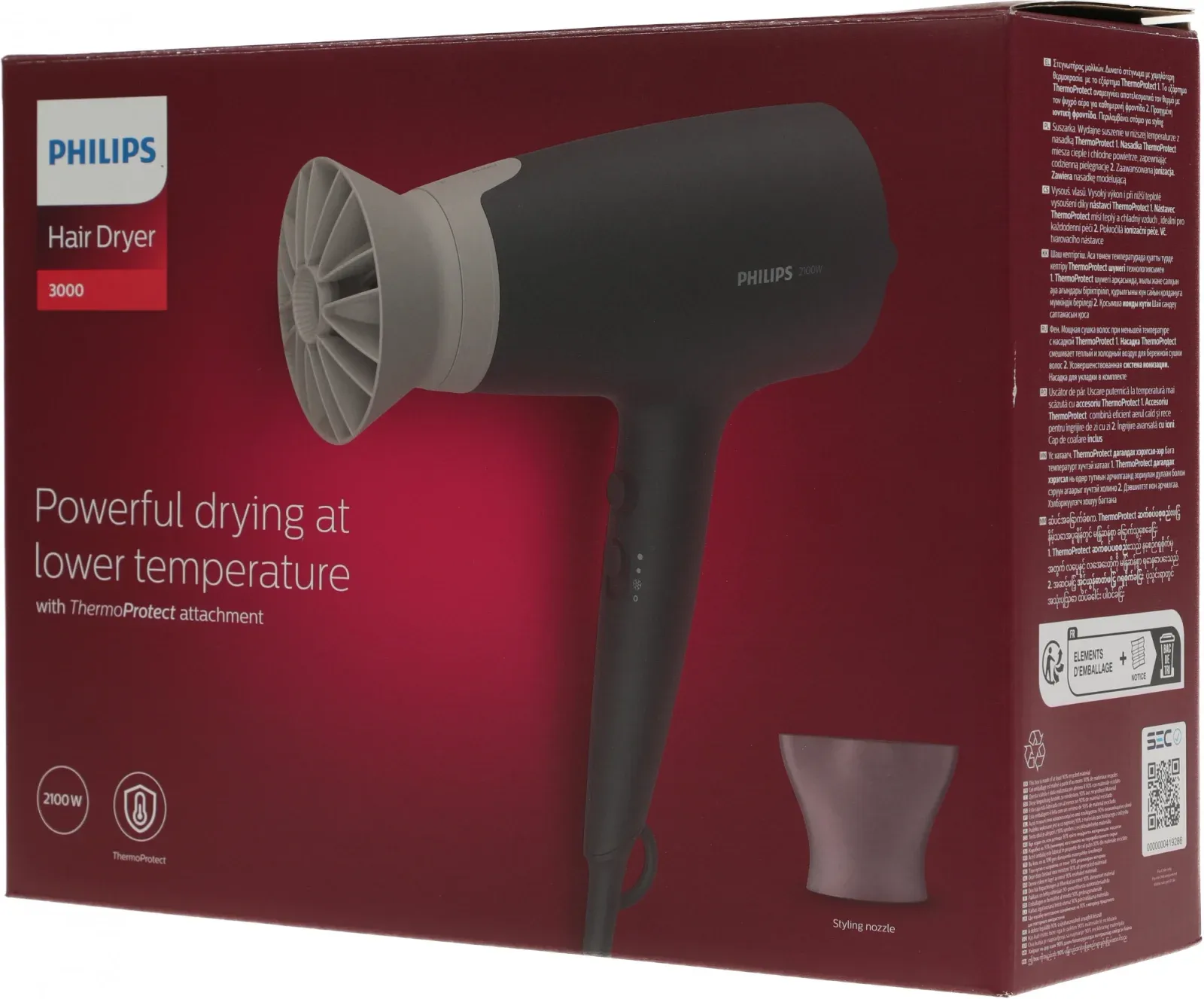 Фен Philips BHD351/10 2100Вт черный - фото 5