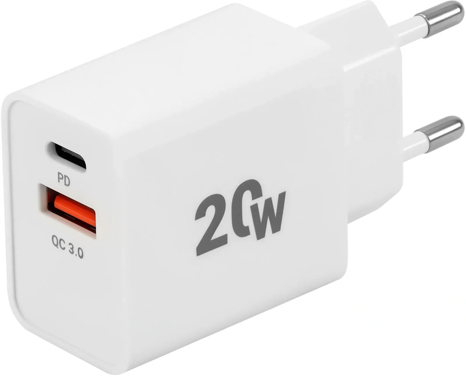 Сетевое зар./устр. Digma DGW2D 20W 3A+1A PD+QC USB-C/USB-A универсальное белый DGW2D0F110WH - фото 5