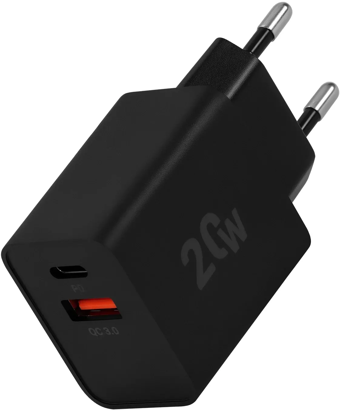 Сетевое зар./устр. Digma DGW2D 20W 3A+1A PD+QC USB-C/USB-A универсальное черный DGW2D0F110BK - фото 7