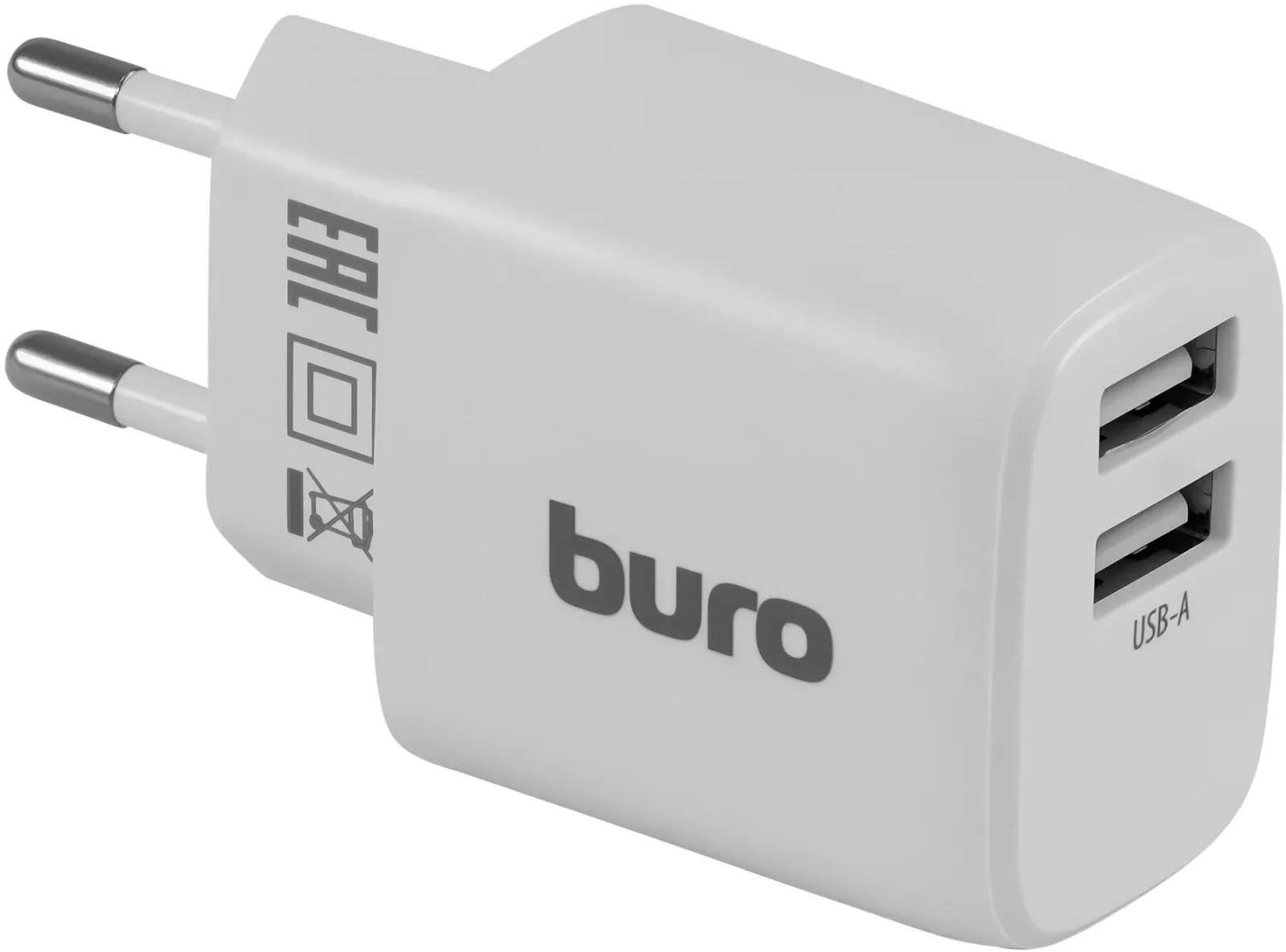 Сетевое зар./устр. Buro BUWH1 15.5W 3.1A 2xUSB универсальное белый BUWH15S200WH - фото 4