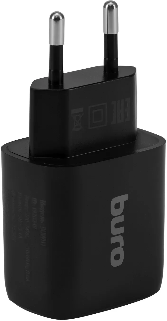 Сетевое зар./устр. Buro BUWH1 15.5W 3.1A 2xUSB универсальное черный BUWH15S200BK - фото 3