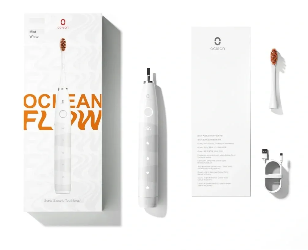 Зубная щетка электрическая Oclean Flow F5002 белый - фото 5