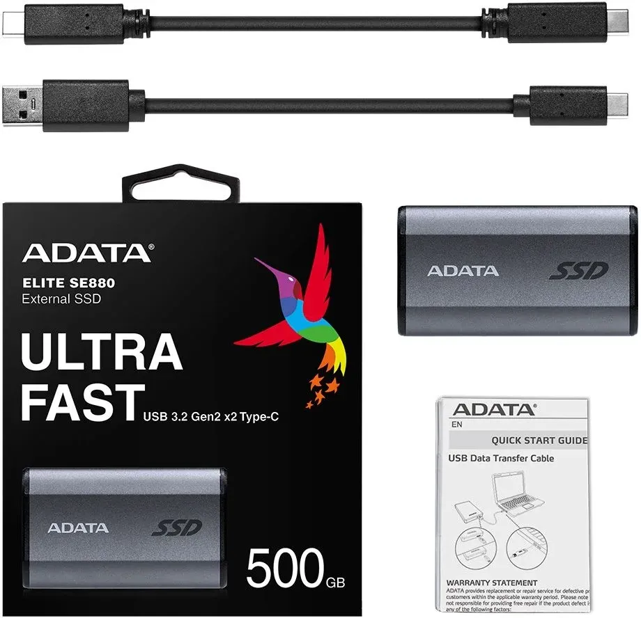 USB A-DATA SE880 серый - фото 1