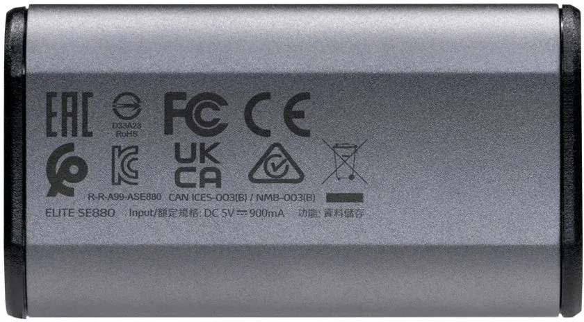 Накопитель SSD A-Data USB-C 1Tb AELI-SE880-1TCGY SE880 2.5 серый - фото 3