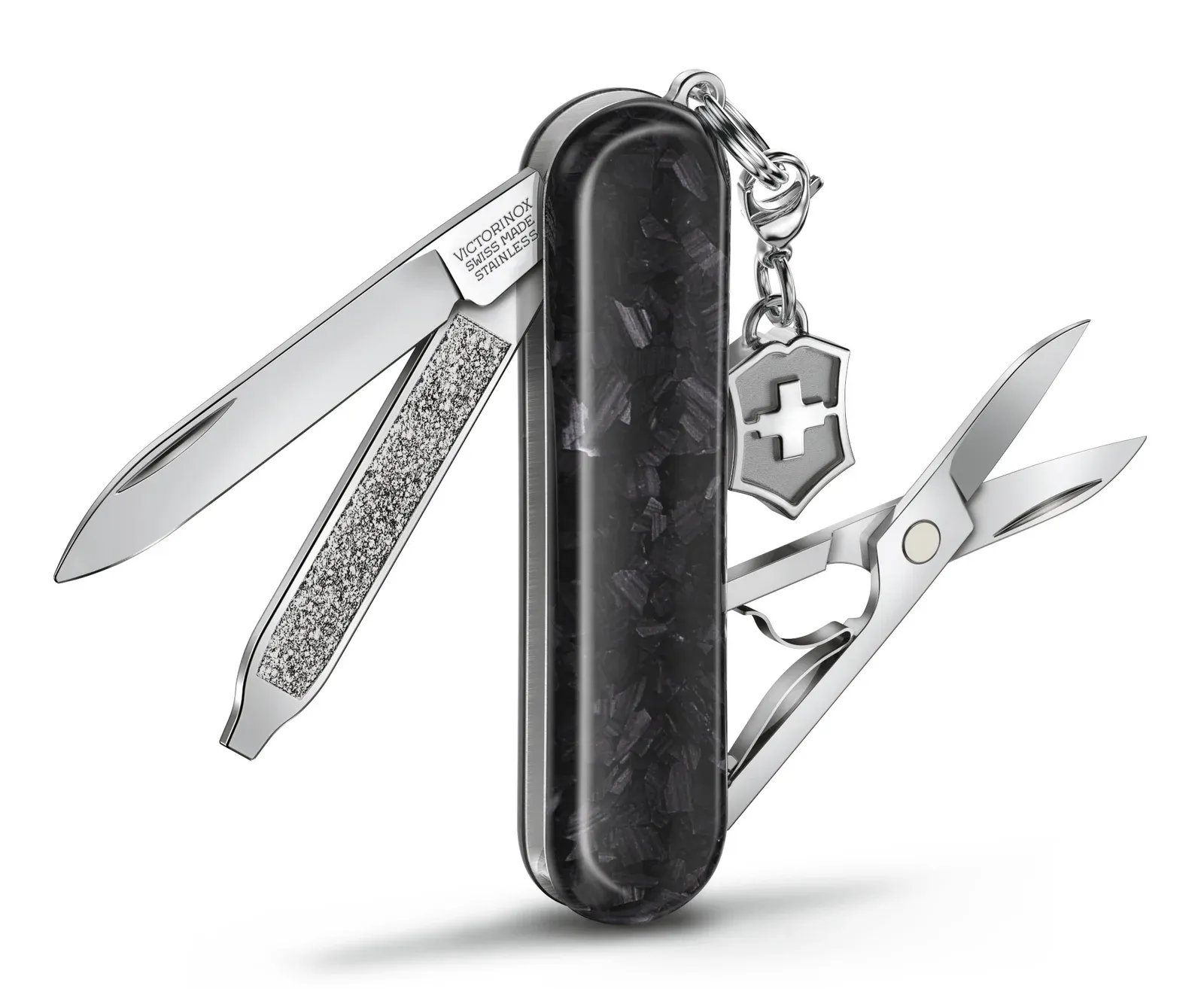 Ножи перочинные VICTORINOX Classic Brilliant Carbon черный - фото 1