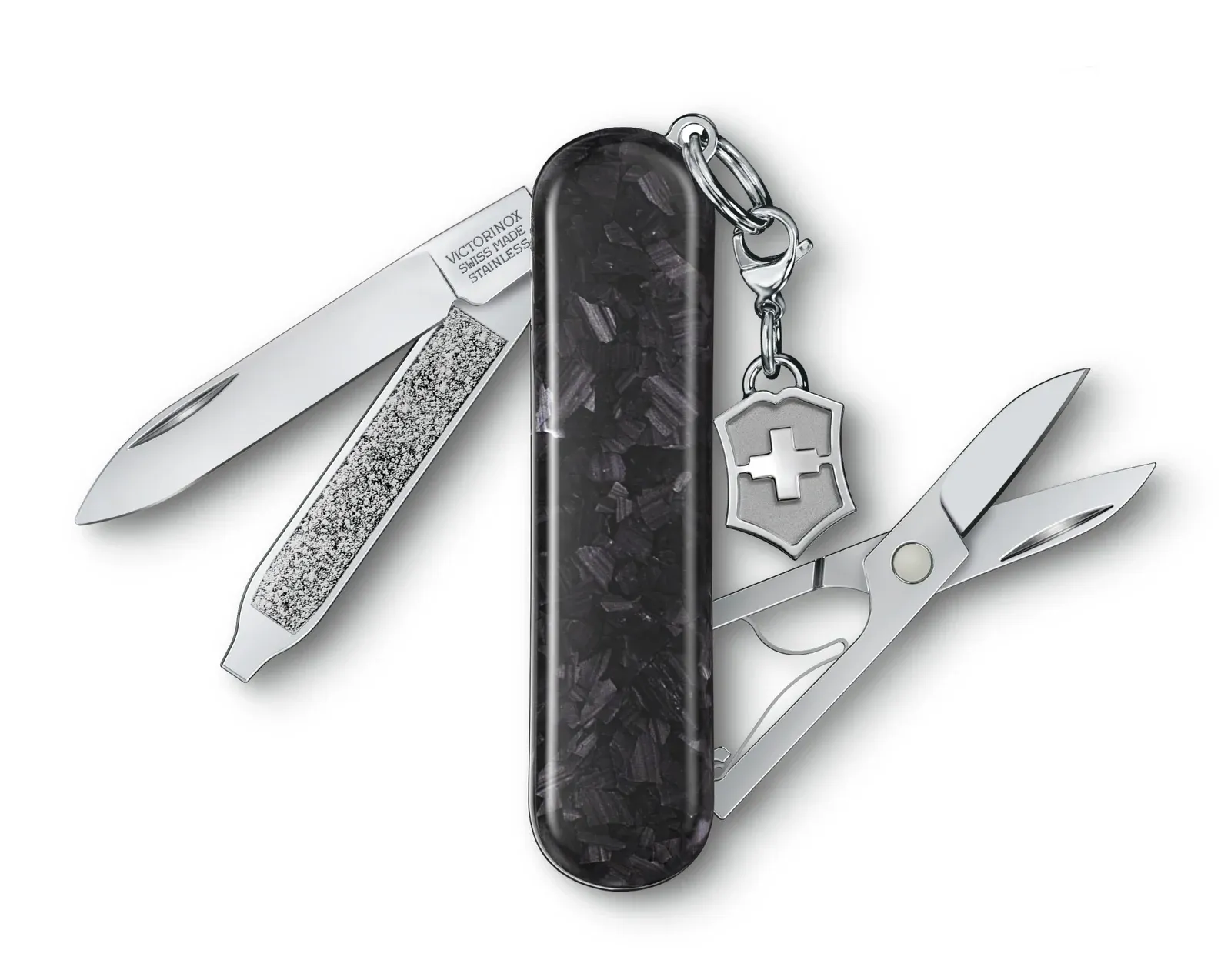 Ножи перочинные VICTORINOX Classic Brilliant Carbon черный - фото 2