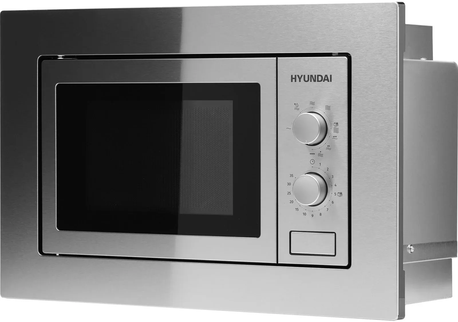 Микроволновая печь Hyundai HBW 2030 IX 20л. 800Вт нержавеющая сталь встраиваемая, 20 л - фото 3