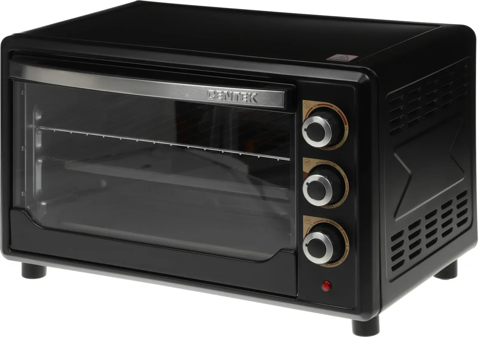 Мини-печь Centek CT-1530-36 36л. 1600Вт черный, 36 л - фото 2