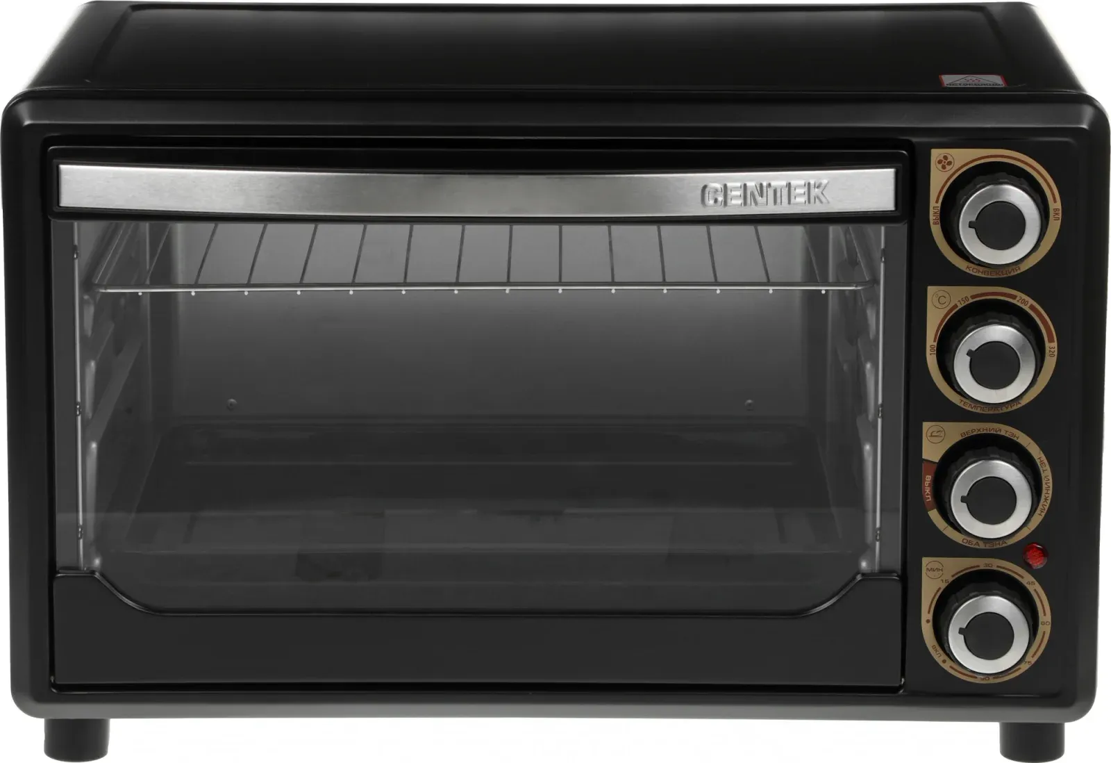 Мини-печь Centek CT-1530-36 36л. 1600Вт черный, 36 л - фото 2