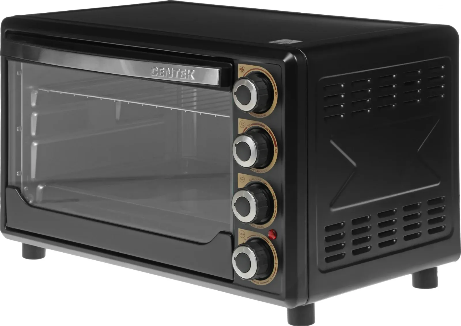 Мини-печь Centek CT-1530-36 36л. 1600Вт черный, 36 л - фото 3