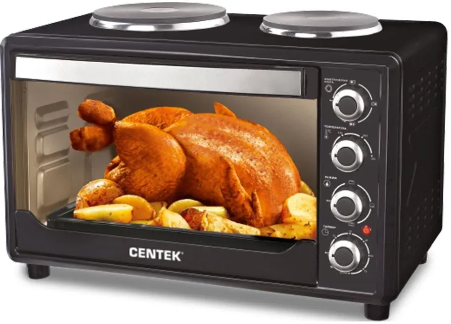 Мини-печь Centek CT-1530-36 36л. 1600Вт черный, 36 л - фото 1