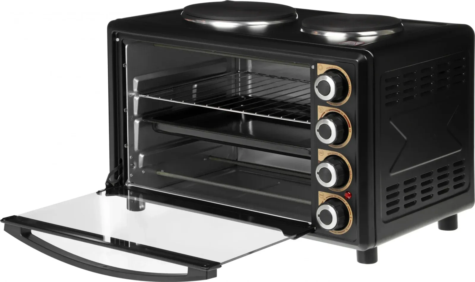 Мини-печь Centek CT-1530-36 36л. 1600Вт черный, 36 л - фото 4
