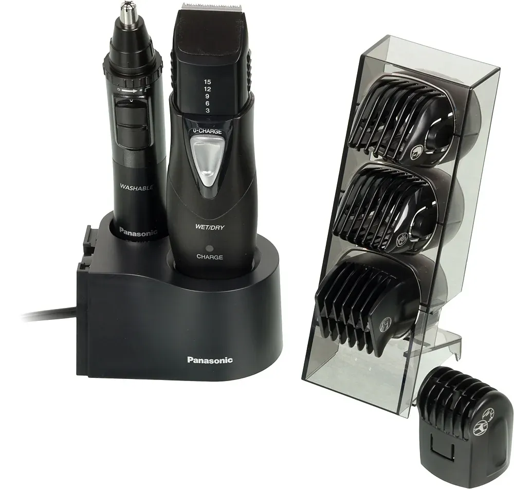 Машинка для стрижки Panasonic ER-GY10CM520 черный насадок в компл:4шт