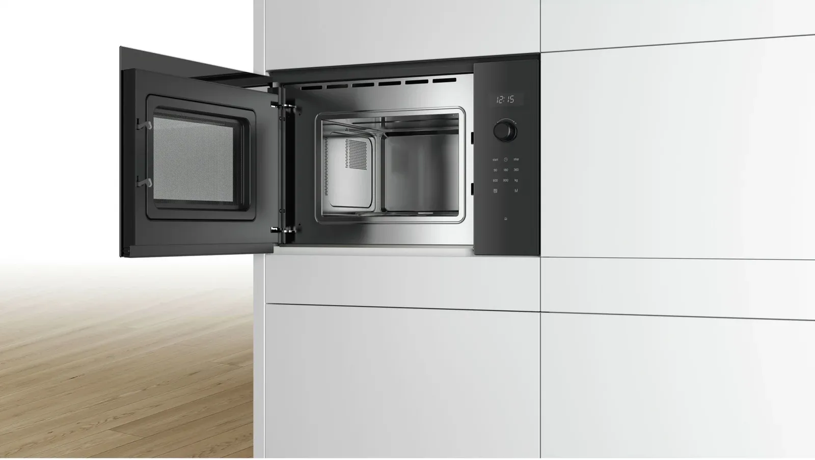 Микроволновая печь Bosch BFL523MS0 20л. 800Вт нержавеющая сталь/черный встраиваемая, 20 л - фото 4