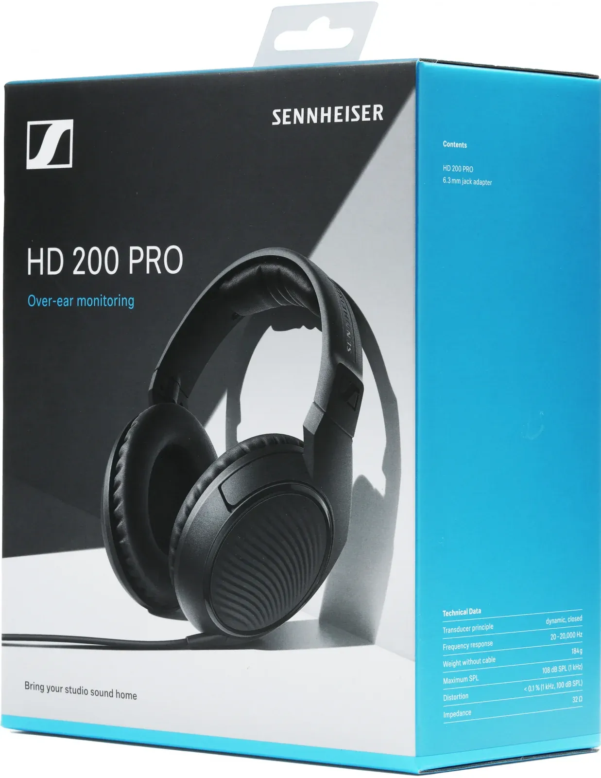 Наушники мониторные Sennheiser HD 200 PRO 2м черный проводные оголовье 507182 - фото 2