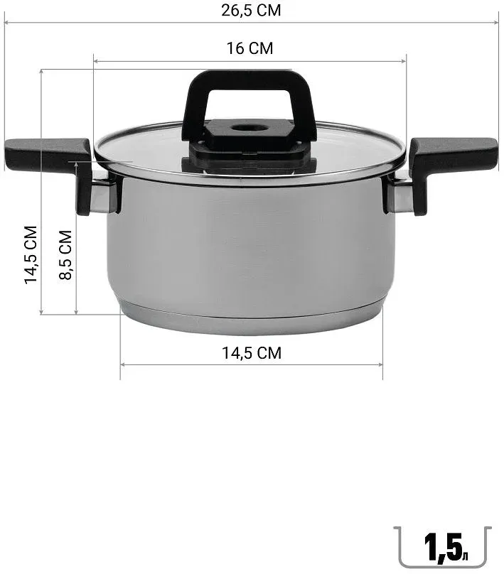 Набор посуды Polaris Fold&Keep 6S 6 предметов 018551 - фото 8