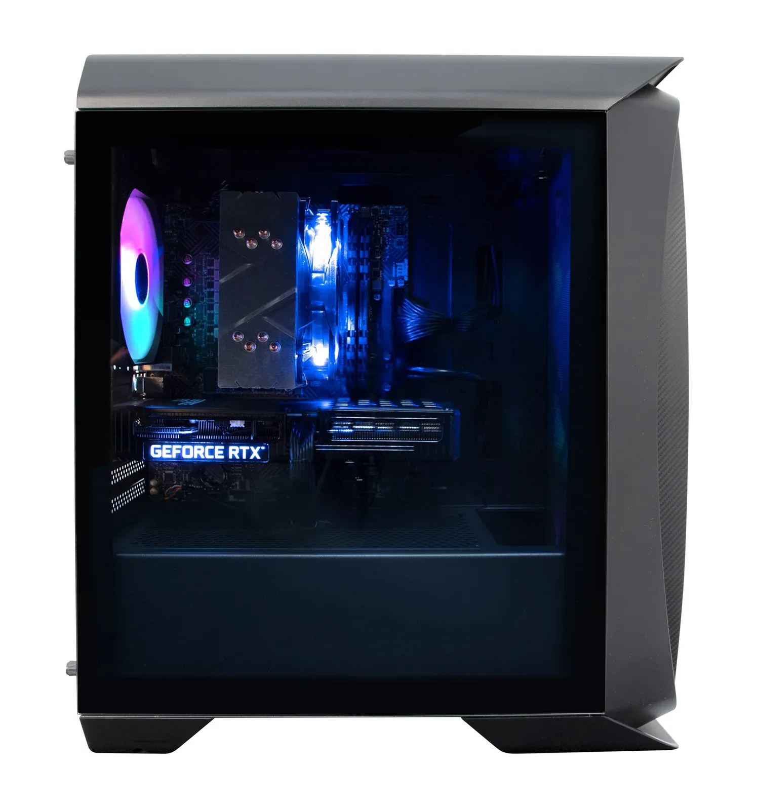 ПК IRU Game 520B5GMA MT Ryzen 5 5600X 3.7 16Gb SSD512Gb RTX3050 8Gb FreeDOS GbitEth 650W черный RUS 1926551 - фото 5