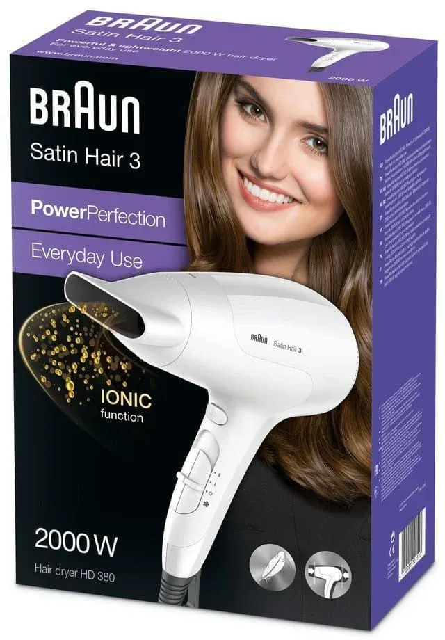 Фен Braun BRHD380E 2000Вт белый - фото 6
