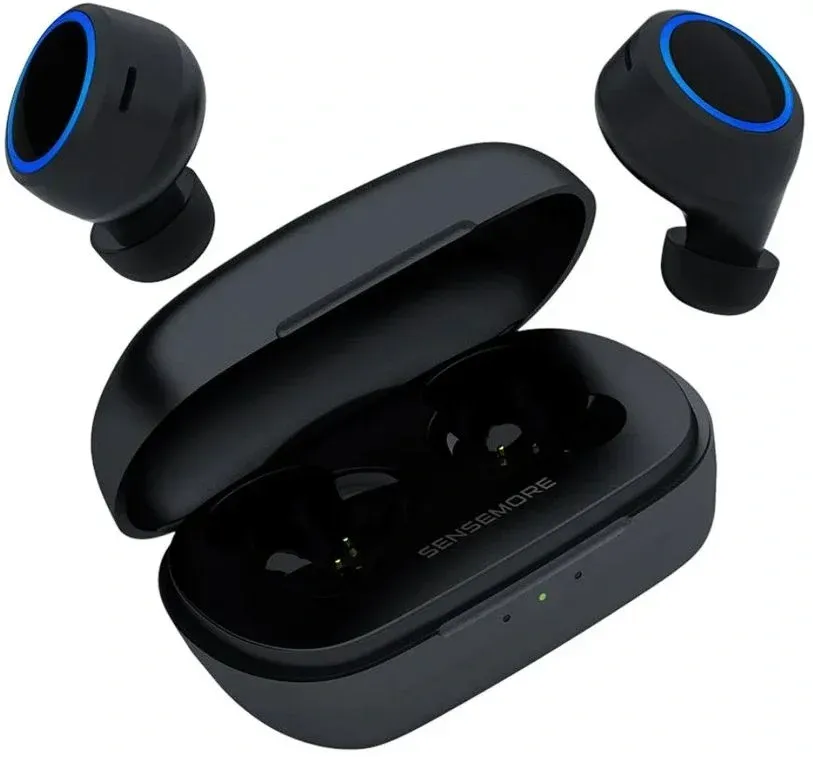 Гарнитура внутриканальные Creative Sensemore Air черный беспроводные bluetooth в ушной раковине 51EF1020AA000 - фото 6