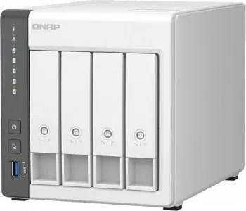 Сетевое хранилище NAS Qnap D4 REV. C 4-bay настольный Cortex-A55 RK3568B2, белый - фото 7