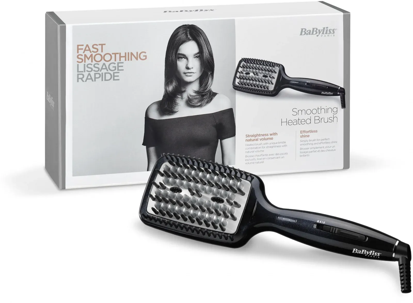 Расческа-выпрямитель Babyliss HSB101E черный макс.темп.:200С - фото 2