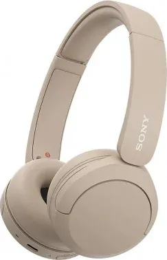 Гарнитура накладные Sony WH-CH520 бежевый беспроводные bluetooth оголовье WH-CH520/C - фото 7