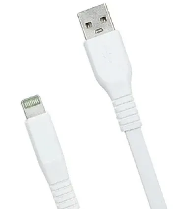 Кабель Premier 6-703RL45 3.0W USB m-Lightning m 3м белый пакет - фото 1