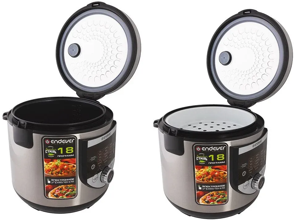 Мультиварка Endever Vita-61 5л 860Вт стальной/черный - фото 8